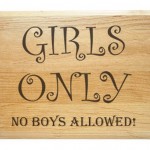girls only sign