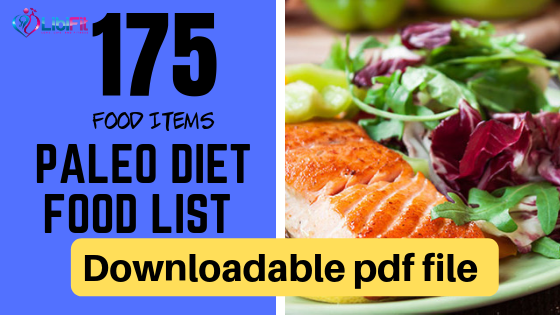 paleo diet food plan pdf