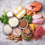 Healthy food high in protein